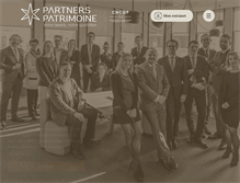 Tablet Screenshot of partners-patrimoine.com